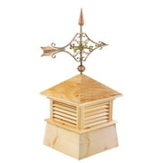 Good Directions 30" Square Kent Wood Cupola with Standard Victorian ArrowH