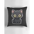Cute Black Cat Black Cats Halloween Throw Pillow Covers Cases Cushion