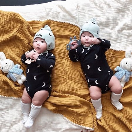 

Baby Boys Girls Sleepwear Romper Long Sleeve Graphic Print Bodysuit Jumpsuit Pajamas