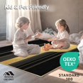 thumbnail image 4 of ODIKA 6'x9' Machine Washable Non-Slip Area Rug, Artistic Black Gold Guitar Strings Contemporary Music High Traffic Rug, Black, 86708, 4 of 7