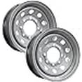 thumbnail image 3 of eCustomrim 2-Pack Heavy Duty Equipment Trailer Rims Wheels 16". 16X6 8 Lug Silver Modular, 3 of 4