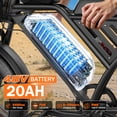 thumbnail image 6 of GWEIT Electric Bike for Adults, 1500W Peak Motor, 65 Miles & 30MPH, 20" Fat Tire Electric Mountain Bike with 48V 20AH Removable Battery, Dual Disc Brake E-Bike, UL2849 Certified, 6 of 7