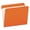 Orange, variant on Pendaflex R152 ORA 0.75 in. Expansion Straight Tabs Double-Ply Reinforced Top Tab Colored File Folders - Letter Size, Orange (100/Box)