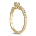 thumbnail image 2 of SZUL Women's 1/2 Carat TW Two Stone Diamond Ring in 10K Yellow Gold  (J-K-L Color, I2-I3 Clarity), 2 of 3