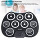 thumbnail image 3 of Batería Electrónica, Silicona 9 Almohadillas Educativas Enrollables USB Con Baquetas De Pedal Para Exteriores, 3 of 7