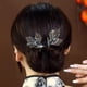 thumbnail image 1 of Fiudx Rizador de Pelo Retro con Forma de Herradura, Elegante Forma de Moño, Pinza Resistente, Cómodo de Llevar, para Todo Tipo de Cabello, Regalo de Elegancia, Accesorio de Moda para Mujer, Solución, 1 of 2