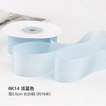 Namzi Ribbon Satin, 1 Rolls Ribbon for Gifts – 2.5cm x 18m (0.98in x 708.66in)light blue Ribbon, Premium Polyester Fabric, Suitable for Gift Wrapping & Flower Decoration