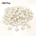 thumbnail image 3 of Uxcell 100pcs 16mm cuentas de madera de color, cuentas redondas de madera sueltas con agujero grande de 4.3mm para hacer joyas, collares, pulseras, manualidades DIY, decoraciones hechas a mano, 3 of 7