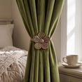 thumbnail image 4 of Werulen Vintage Resin Flower Magnetic Curtain Tiebacks, Retro Floral Drapery Holdbacks with Strong Magnets, No Drill Curtain Holders, Decorative Window Curtain Clips, Magnetic Curtain Tiebacks, 4 of 6