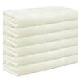 thumbnail image 1 of REGALWOVEN Paquete de 6 toallas de algodón tejidas, toalla de cara impresa, toallas de cara absorbentes y cómodas para baño, hotel, gimnasio color beige 13" x 13", 1 of 7