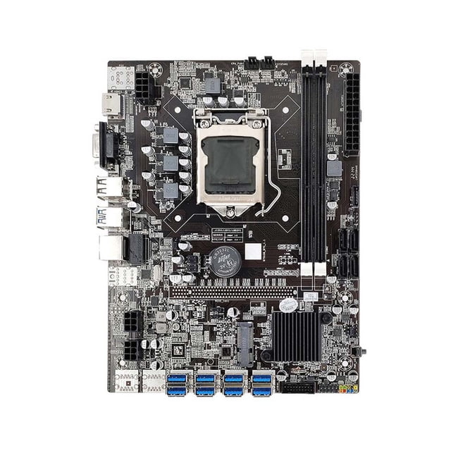 Placa base B75 Bearachild conjunto de placa de minería Chip de red integrado para PC de escritorio