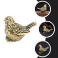 thumbnail image 4 of Howooi Retro Brass Sparrow Statue Home Desktop Decoration Small Brass Bird Figurine Golden, 4 of 6