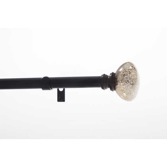 Levolor Curtain Rod in Oil Rubbed Bronze with Glass Finial