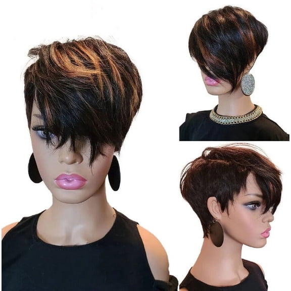 Short Pixie Cut Hair Wig Short Hairstyles Synthetic Wigs for Women Short Hair Wigs for Wome Replacement Wigs A13