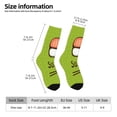 thumbnail image 6 of Uemuo Fresh Sushi Pattern Women's Crew Socks, Soft Durable Breathable Moisture-Wicking with Odor Control Cotton socks, 6 of 9