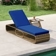 thumbnail image 2 of Gymax Chaise Lounge Chair w/ Adjustable Backrest Cushion & Storage Outdoor, 2 of 10