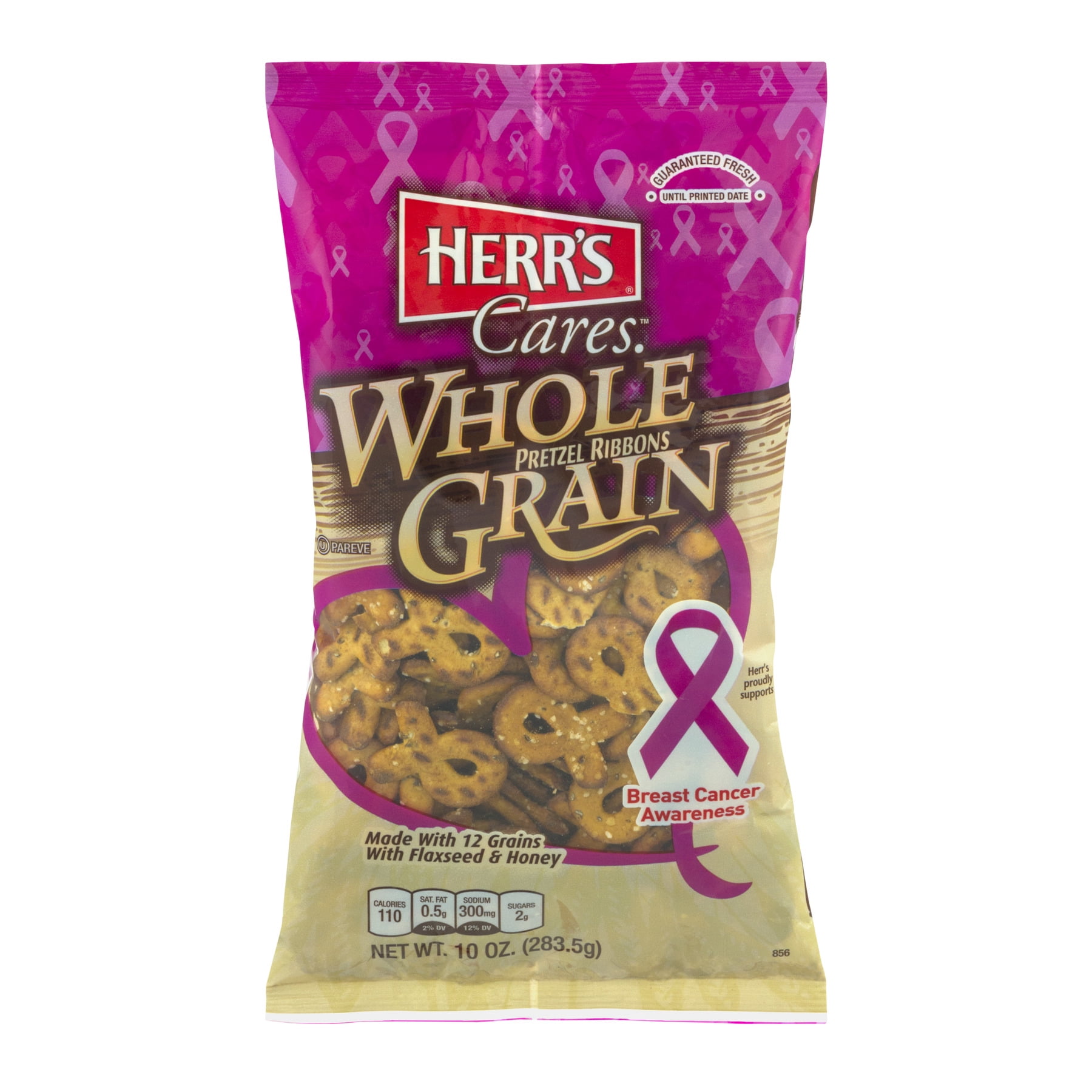Herr's Cares Whole Grain Pretzels, 10 Oz.