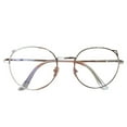 thumbnail image 2 of D-GROEE Blue Light Glasses Men Women, Cat Ears Round Metal Frame Clear Lenses, Round Clear Computer Gaming Eyewear, 2 of 8