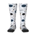 thumbnail image 1 of Fotbe Cartoon Planets Calcetas Divertidas Estampadas para Hombre y Mujer, Calcetas de Algodón hasta la Rodilla para Caminar, Correr, Enfermería y Embarazo, 1 of 6