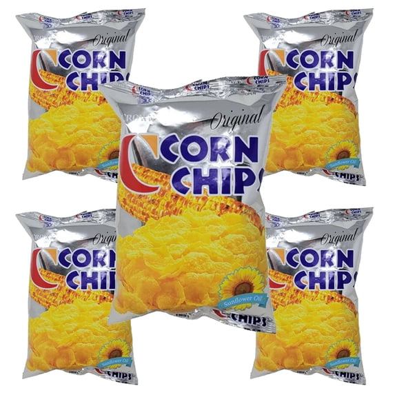 Korean Corn Chips Original Flavored (Pack of 5)