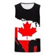 thumbnail image 4 of Hombres Moda Casual sin Mangas Impresión Suéter Cuello Redondo Tanque Deportivo, 4 of 7