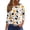 Khaki, variant on Halloween Shirts for Women Plus Size 3/4 Sleeve Bat Print Crew Neck Loose Fit Tunic Tops
