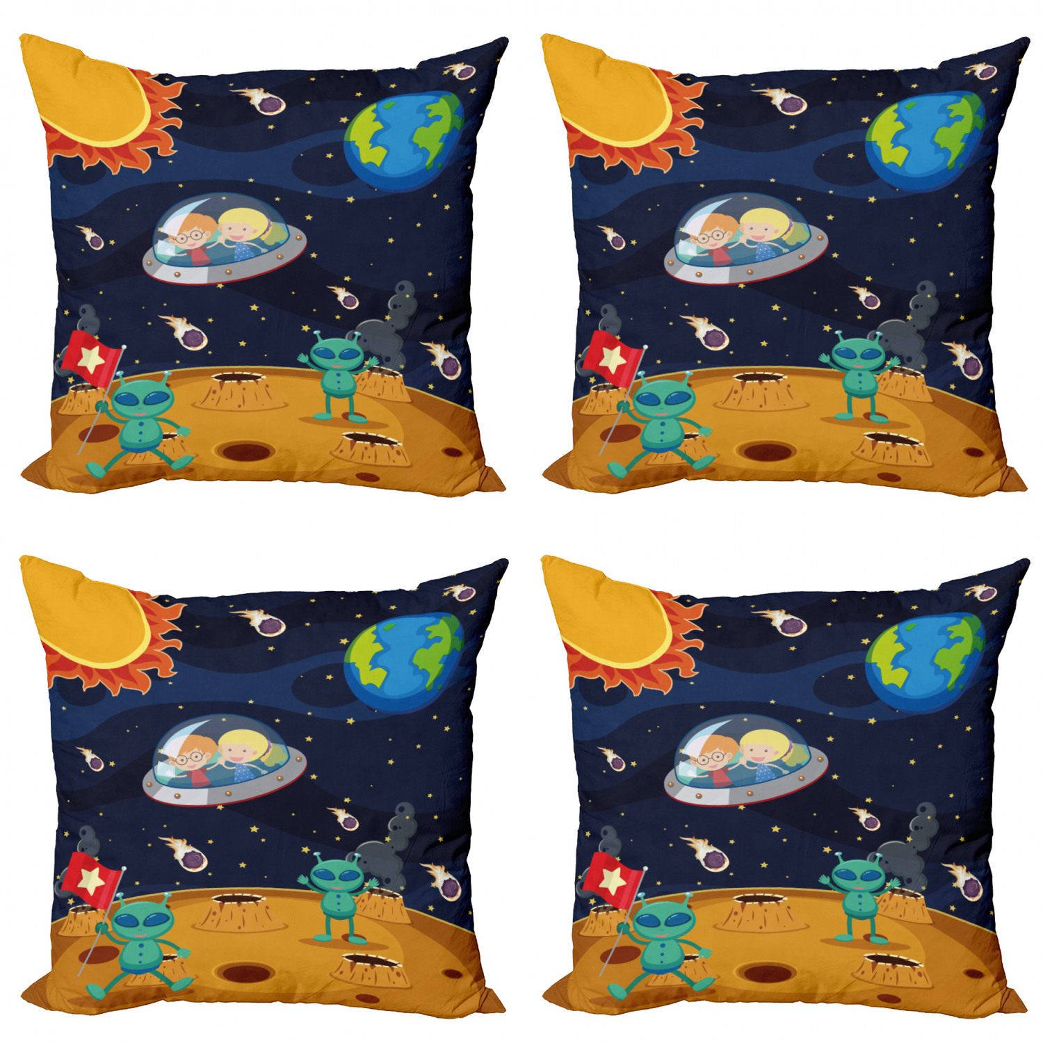 alien throw pillow