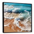 thumbnail image 2 of Designart "Overhead Seaside View Harmony" Beach Floater Framed Canvas Wall Art, 2 of 5