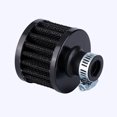 thumbnail image 3 of 2 uds filtro de aire frío ventilación del cárter ventilador Turbo 12mm Mini negro coche motocicleta JAMW Sencillez, 3 of 5