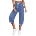 thumbnail image 3 of Rosvigor Plus Size Capris Pants for Women Lightweight Casual Joggers with Pockets Loose Fit High Waisted Athletic Pants, 3 of 7