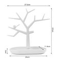 thumbnail image 3 of LOVIVER 1 Pièce en Plastique Poly Branches d'Arbre Base Stand Oreilles S Collier Bijoux, 3 of 5
