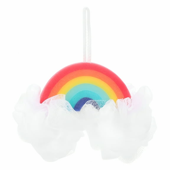 ACDANC Rainbow Bath Ball Shower Loofah Sponge Body Scrubber for Women Girls Kids