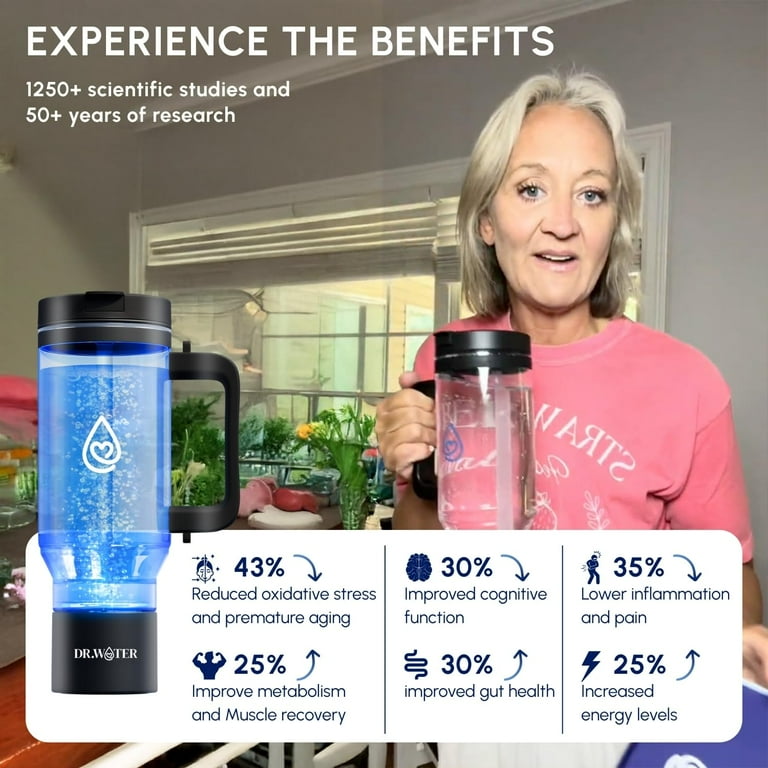 Dr.Water Hydrogen Water Tumbler | 3X More Hydrogen Concentration