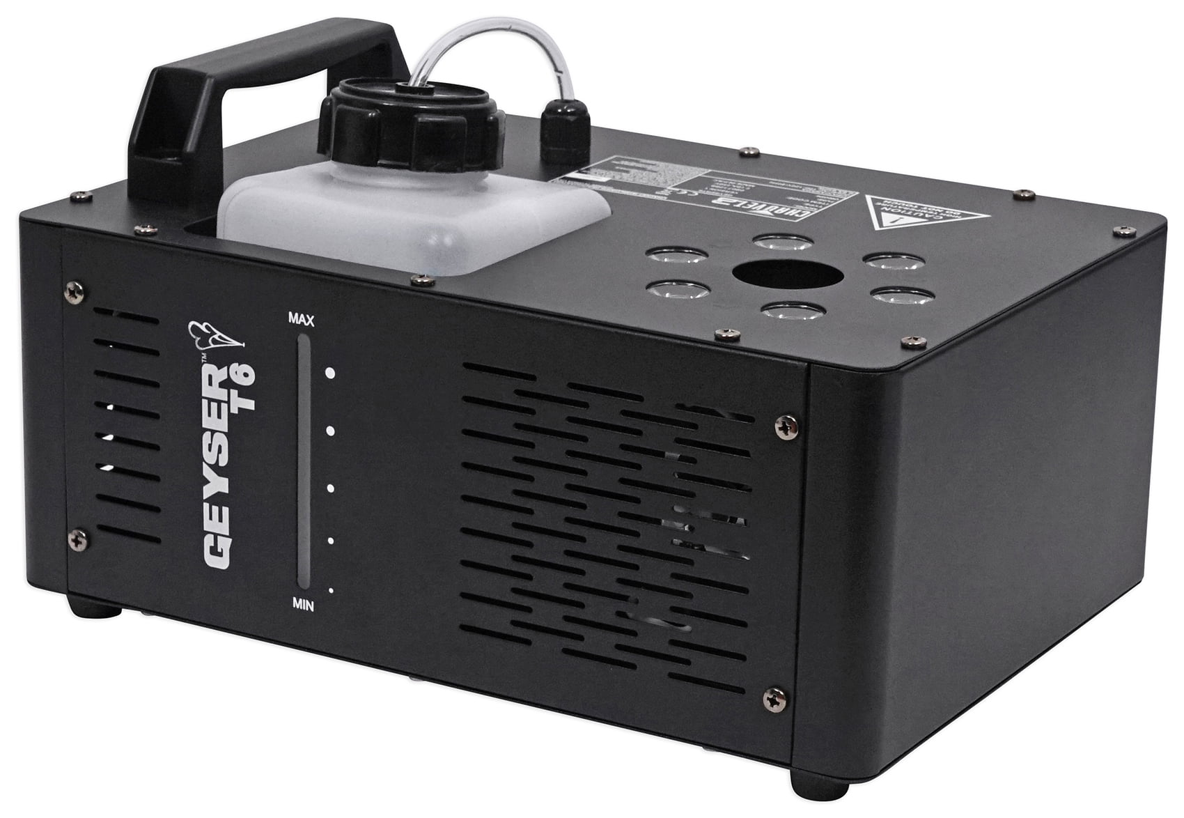 Chauvet DJ Geyser T6 Fog Machine Fogger, LED RGB+Remote+Waterproof Carry Bag