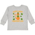 thumbnail image 3 of Inktastic St. Patrick's Day Happy Saint Purrtrick's Day Boys or Girls Long Sleeve Toddler T-Shirt, 3 of 5