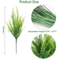 thumbnail image 2 of Morttic 4 Bundles Artificial Plants with 7 Flexible Stems,14" Fake Boston Fern Greenery Outdoor UV Resistant No Fade Faux Plastic Plants, 2 of 7
