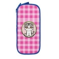 thumbnail image 2 of XMXY Cat Avatar Plaid Checkered Pencil Case Cute Aesthetic, Portable Pencil Bags with Compartments Zipper Blue, 2 of 7