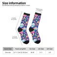 thumbnail image 2 of Fotbe mushroom Skull rainbow color Calcetas Largas con Estampado para Hombre y Mujer – Calcetas de Compresión Transpirables y Elásticas, Viajar y Uso Diario Talla 5-11, 2 of 6