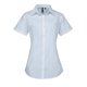thumbnail image 1 of Premier- Camisa de trabajo de manga corta con popelín de gran  para mujer (Azul claro), 1 of 2