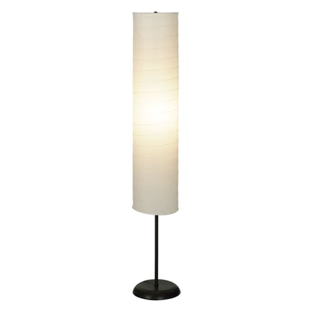 MAINSTAYS BOHEMIAN COLLAPSIBLE FLOOR LAMP, WITH RICEPAPER IVORY SHADE