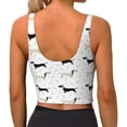thumbnail image 3 of Lsque Dachshund Dog Printed Women'S Sports Bra, Compression, Moisture Wicking, High-Impact Sports Bra For Women,Supportive sports bra-Small, 3 of 9