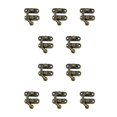 thumbnail image 1 of Scienceny Candado cerrojo Vintage gancho decorativo cerradura protectora oculta joyería caja de muebles Hardware accesorios regalos Gancho izquierdo de bronce 10piezas, 1 of 6