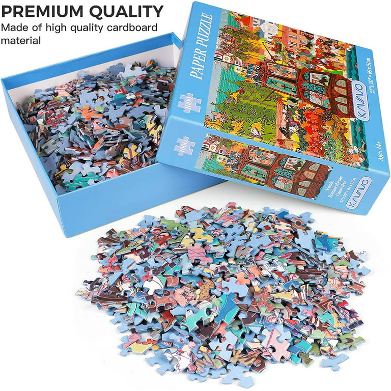 1000 Piece Jigsaw Puzzle for Adults,「Dock」,Premium Recyclable Materials and  High Definition Printing Puzzle,Family play,Team building,Present & Gift  for Lovers or Friends 