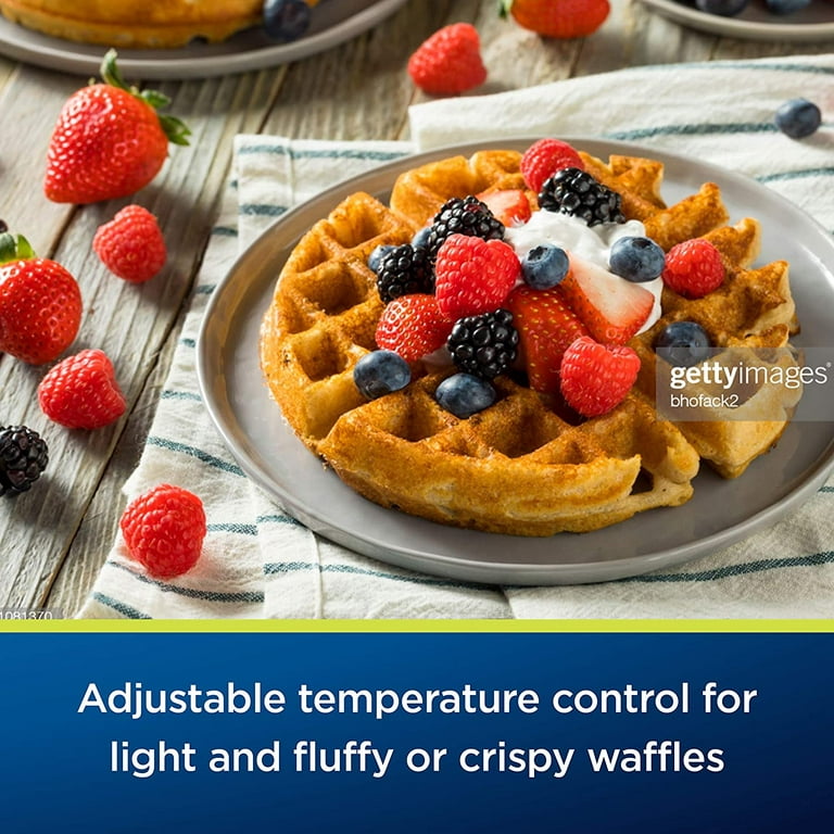 CNCEST Commercial Nonstick Waffle Bites Maker with Temperature Control  Electric Waffle Ball Maker Machine Stainless Steel Non-stick Waffle Maker  for Home Bakery, Restaurant, 110V Black+ Silver 