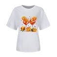 thumbnail image 3 of T-shirt à Manches Courtes Imprimé Col Rond Décontracté pour Femmes, 3 of 3