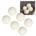 thumbnail image 1 of 6 Pcs Balles pour Séchoir à Linge, Haute Densité Réduire l'Électricité Statique Balles Réutilisables pour Séchoir à Linge en Laine Betty pour Séchoir à Linge, 1 of 8
