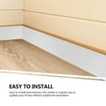 2 Rolls Skirting Board Covers Self Adhesive Molding Sticker Flexible