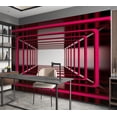 thumbnail image 7 of Tiptophomedecor Abstract Wallpaper Wall Mural - Ruby Dimension, 7 of 7