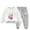 White, variant on Zwiiyzr 3-10Y Toddler Baby Boy Girl Clothes Warm Fleece Lined Rabbit Print Long Sleeve Sweatshirt Tops and Pants Winter Fall Clothing Set Green