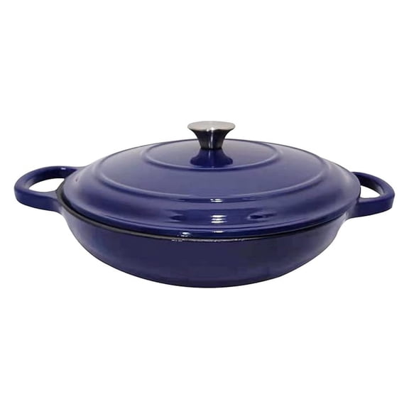 Cast Iron Enameled Brazier 3.5 Qt., Blue